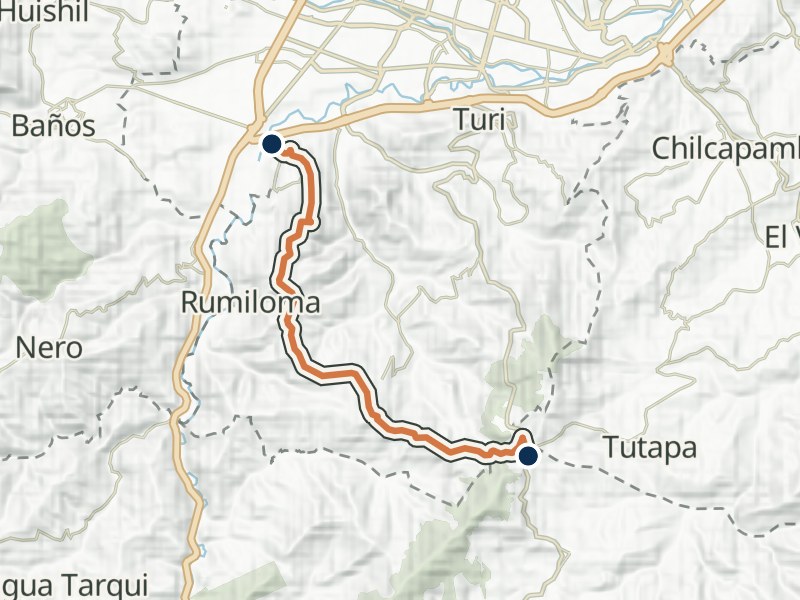 Mapa de relieve de Jutcoloma - Papaloma