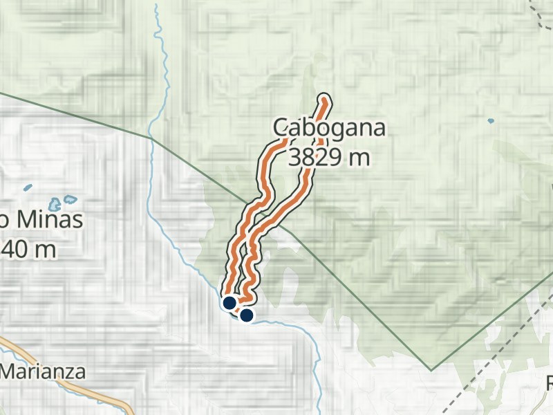 Mapa de relieve de Sayausí - Cabogana