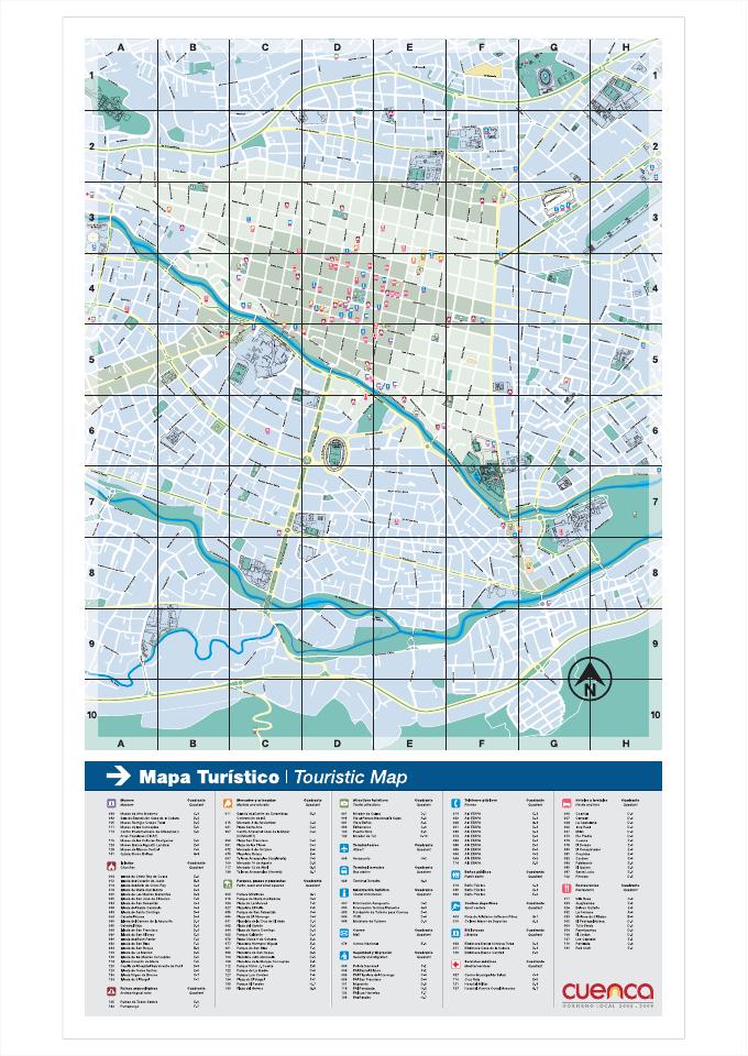 Vista previa: Mapa turístico de la ciudad de Cuenca
