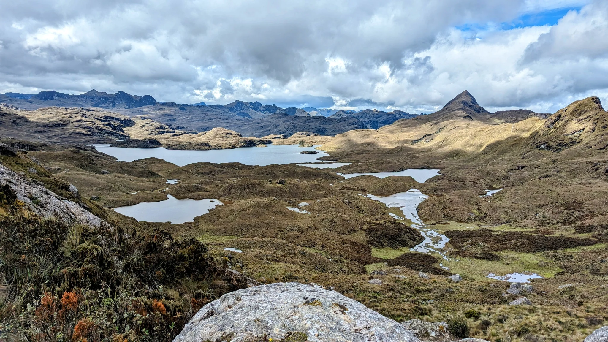 Un conjunto de lagunas en Osohuayco.