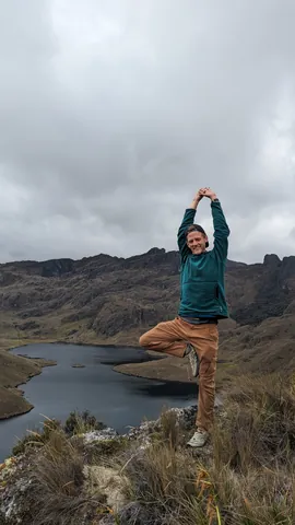 Una pausa sobre Laguna Larga.